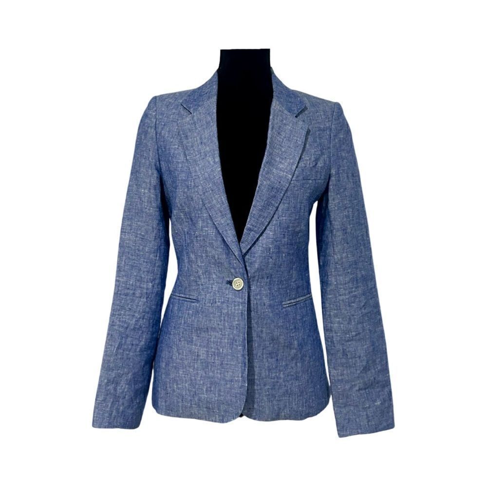 Joie Pernilla Chambray Linen Blazer Size 4 NWOT